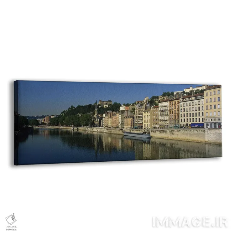 تابلو Lyon, Auvergne-Rhone-Alpes, France,معماری در امتداد رود سن، لیون، اوورنی-رون-آلپ، فرانسه اثر پانورامیک ایمجز (استودیو عکاسی عریض) - نمای پرسپکتیو محصول
