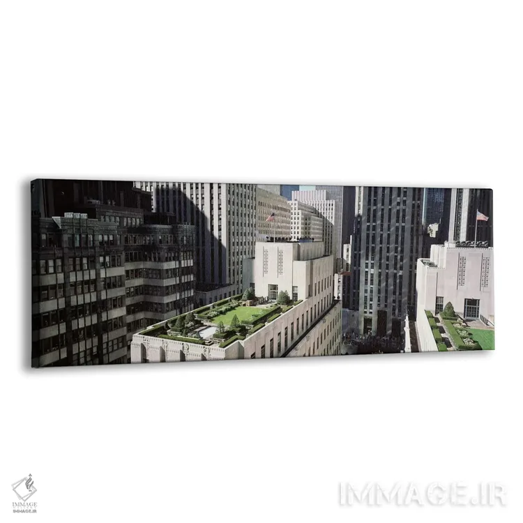 تابلو Rockefeller Center, New York City, New York, USA,باغ بام، مرکز راکفلر، نیویورک اثر پانورامیک ایمجز (استودیو عکاسی عریض) - نمای پرسپکتیو محصول