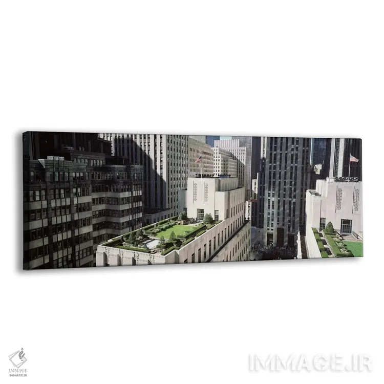 تابلو Rockefeller Center, New York City, New York, USA,باغ بام، مرکز راکفلر، نیویورک اثر پانورامیک ایمجز (استودیو عکاسی عریض) - نمای پرسپکتیو محصول