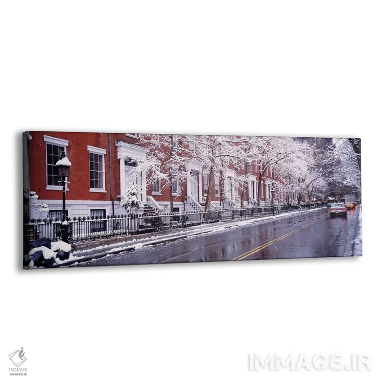 تابلو Snow In Washington Square, NYC, New York City, New York State, USA,زمستان، برف در واشنگتن اسکوئر، نیویورک اثر پانورامیک ایمجز (استودیو عکاسی عریض) - نمای پرسپکتیو محصول