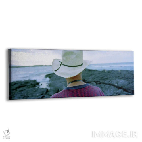 تابلو مردی با کلاه حصیری، جزایر گالاپاگوس، اکوادور اثر پانورامیک ایمجز (استودیو عکاسی عریض) - نمای پرسپکتیو محصول