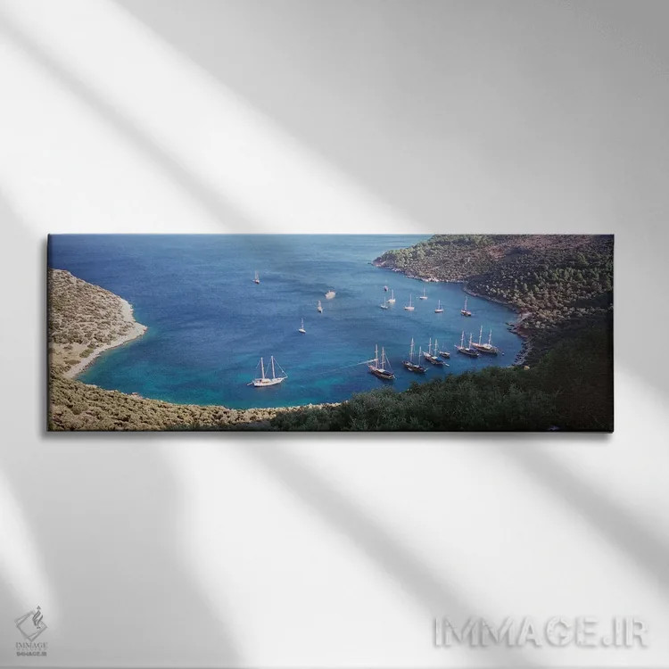 تابلو کالکان، ترکیه اثر پانورامیک ایمجز (استودیو عکاسی عریض) - نمای روبهرو روی دیوار