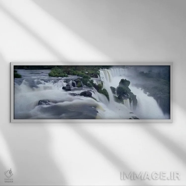 تابلو Iguazu National Park, Misiones Province, Argentina,آبشارهای ایگواسو، پارک ملی ایگواسو، استان میسیونِس، آرژانتین اثر پانورامیک ایمجز (استودیو عکاسی عریض) - نمای قابدار سفید
