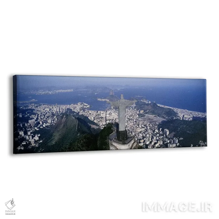 تابلو Rio de Janeiro, Southeast Region, Brazil,نمای هوایی شماره دو، ریو دو ژانیرو، منطقه جنوب شرقی، برزیل اثر پانورامیک ایمجز (استودیو عکاسی عریض) - نمای پرسپکتیو محصول