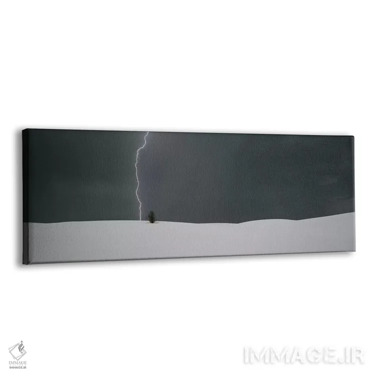 تابلو White Sands National Monument, New Mexico, USA,یک رعد تنها، یادبود ملی شنهای سفید، نیومکزیکو، ایالات متحده اثر پانورامیک ایمجز (استودیو عکاسی عریض) - نمای پرسپکتیو محصول