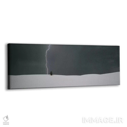 تابلو White Sands National Monument, New Mexico, USA,یک رعد تنها، یادبود ملی شنهای سفید، نیومکزیکو، ایالات متحده اثر پانورامیک ایمجز (استودیو عکاسی عریض) - نمای پرسپکتیو محصول