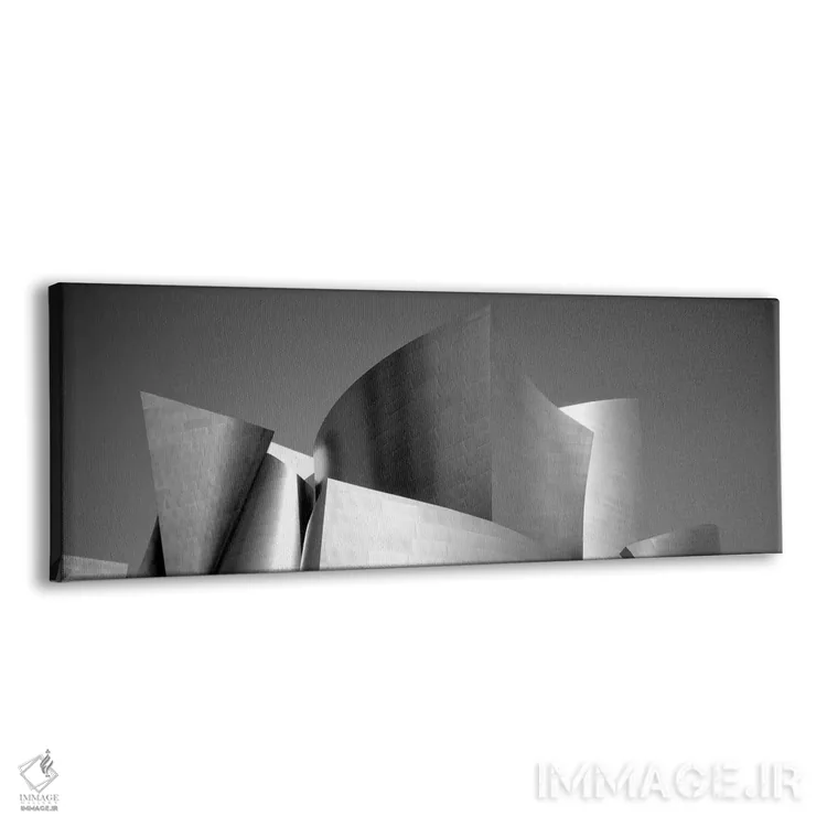 تابلو Walt Disney Concert Hall, City of Los Angeles, California, USA,نمای زاویه پایین از ساختمان، تالار کنسرت والت دیزنی، لسآنجلس اثر پانورامیک ایمجز (استودیو عکاسی عریض) - نمای پرسپکتیو محصول