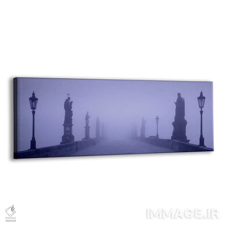 تابلو Prague, Czech Republic,مه غلیظ بر روی پل چارلز، پراگ، جمهوری چک اثر پانورامیک ایمجز (استودیو عکاسی عریض) - نمای پرسپکتیو محصول