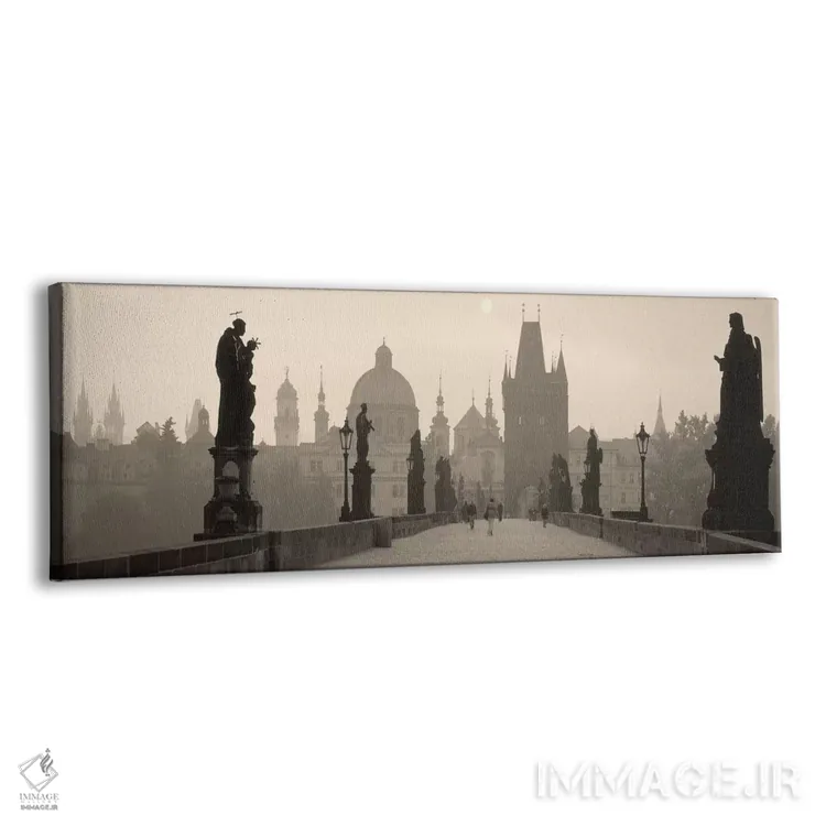 تابلو پل چارلز، پراگ، جمهوری چک اثر پانورامیک ایمجز (استودیو عکاسی عریض) - نمای پرسپکتیو محصول