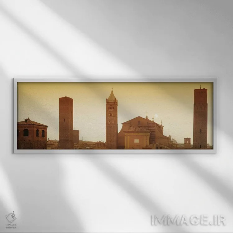 تابلو Italy,بولونیا، ایتالیا اثر پانورامیک ایمجز (استودیو عکاسی عریض) - نمای قابدار سفید