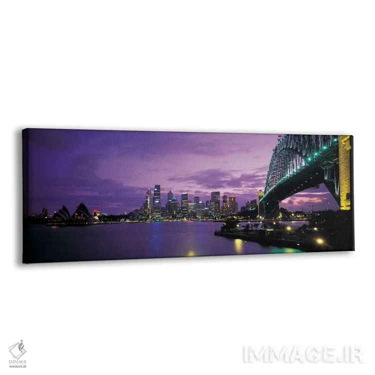 تابلو Sydney, New South Wales, Commonwealth Of Australia,بندر سیدنی در شب، سیدنی، نیو ساوت ولز، استرالیا اثر پانورامیک ایمجز (استودیو عکاسی عریض) - نمای پرسپکتیو محصول
