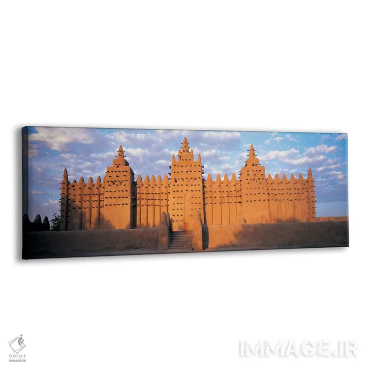 تابلو Mali, Africa,مسجد جامع جنه، مالی، آفریقا اثر پانورامیک ایمجز (استودیو عکاسی عریض) - نمای پرسپکتیو محصول
