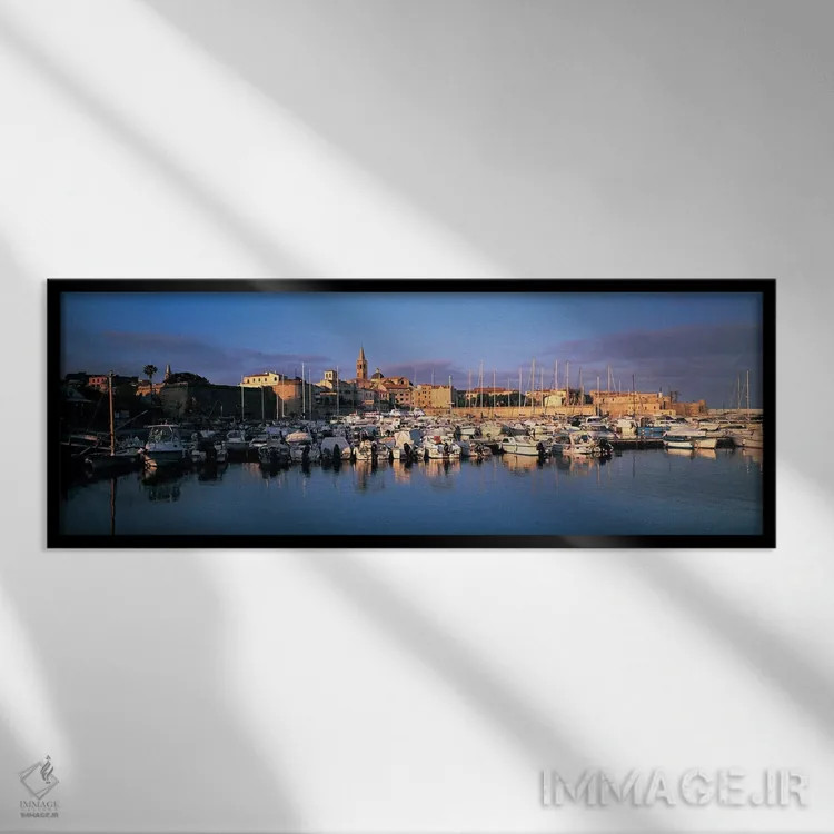 تابلو آلغرو، سارباوریا، ایتالیا اثر پانورامیک ایمجز (استودیو عکاسی عریض) - نمای قابدار مشکی