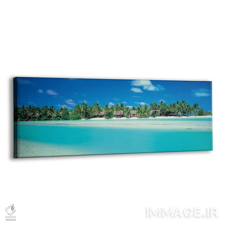 تابلو Aitutaki, Cook Islands,منظرهٔ استوایی، آیتوتاکی، جزایر کوک اثر پانورامیک ایمجز (استودیو عکاسی عریض) - نمای پرسپکتیو محصول