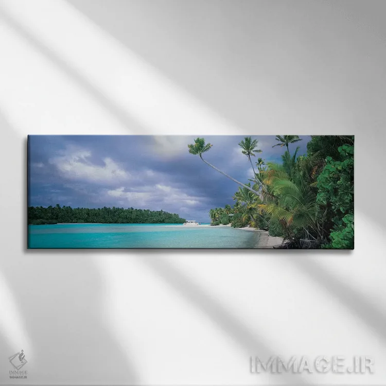 تابلو آیتوتاک، جزایر کوک، نیوزیلند اثر پانورامیک ایمجز (استودیو عکاسی عریض) - نمای روبهرو روی دیوار