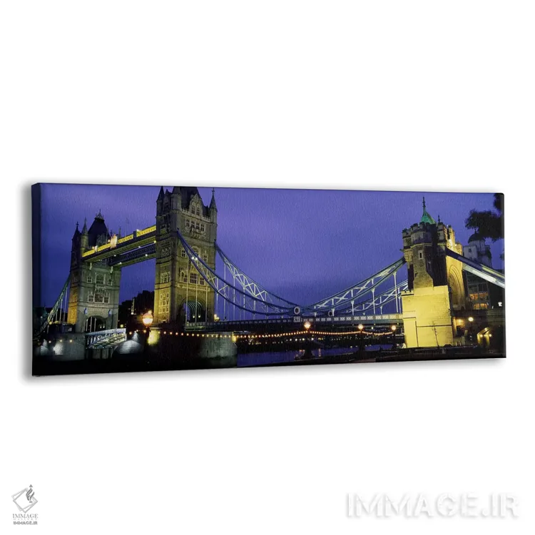 تابلو London, England, United Kingdom,پل برج روشن‌شده در شب، لندن، انگلستان، بریتانیا اثر پانورامیک ایمجز (استودیو عکاسی عریض) - نمای پرسپکتیو محصول