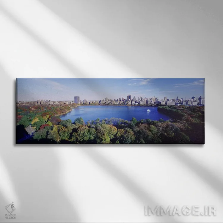 تابلو Manhattan, New York City, New York State, USA,ساختمانهای شهری، سنترالپارک، منهتن، نیویورک، ایالت نیویورک، آمریکا اثر پانورامیک ایمجز (استودیو عکاسی عریض) - نمای روبهرو روی دیوار