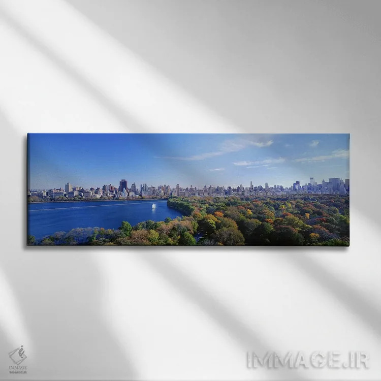 تابلو Manhattan, New York City, New York State, USA,ساختمانهای شهری، سنترالپارک، منهتن، نیویورک، ایالت نیویورک، آمریکا اثر پانورامیک ایمجز (استودیو عکاسی عریض) - نمای روبهرو روی دیوار