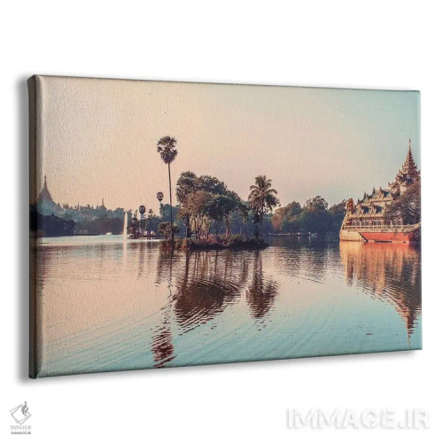 تابلو دریاچهای در یانگون اثر مانجیک پیکچرز (استودیو عکاسی یا فیلمسازی) - نمای پرسپکتیو محصول