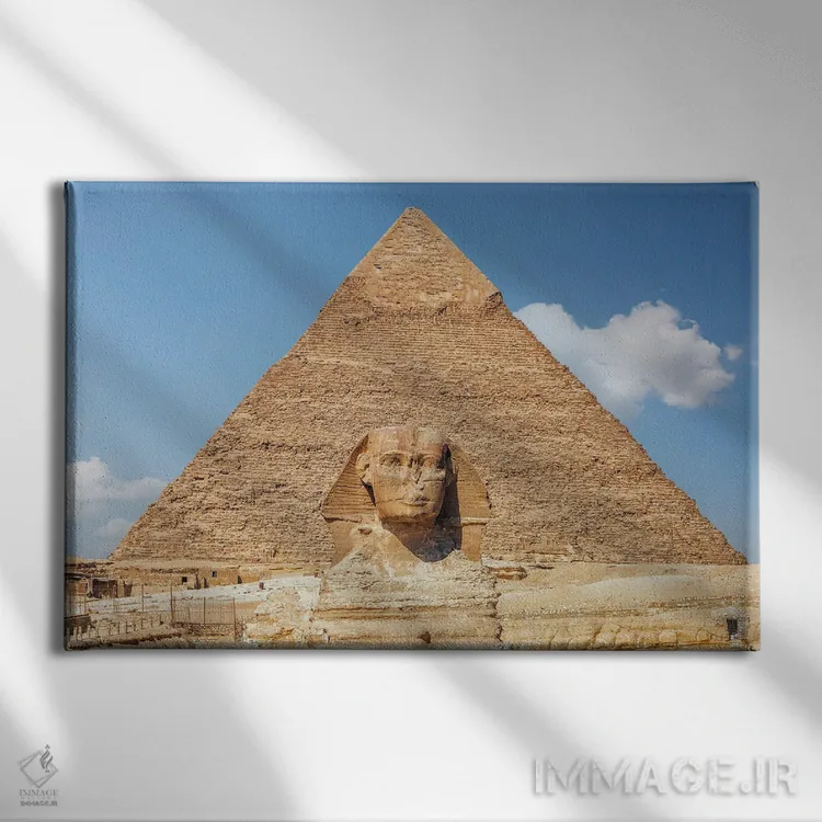 تابلو ابوالهول و هرم اثر مانجیک پیکچرز (استودیو عکاسی یا فیلمسازی) - نمای روبهرو روی دیوار