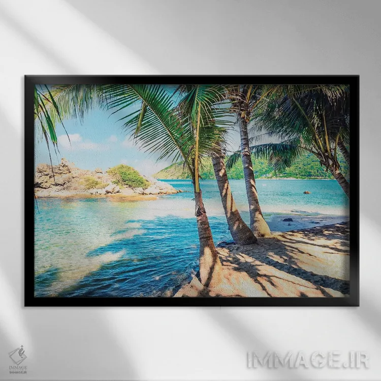 تابلو ساحل یانوی (تایلند) اثر مانجیک پیکچرز (استودیو عکاسی یا فیلمسازی) - نمای قابدار مشکی