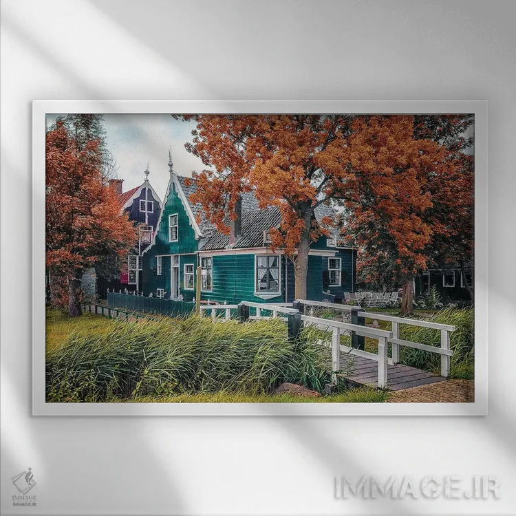 تابلو خانهٔ هلندی اثر مانجیک پیکچرز (استودیو عکاسی یا فیلمسازی) - نمای قابدار سفید