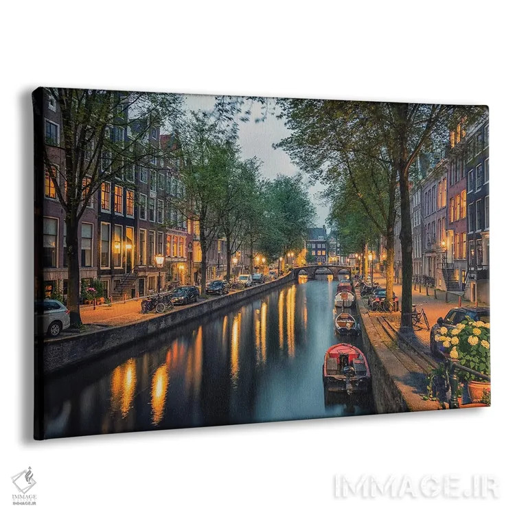 تابلو چراغهای شهر آمستردام اثر مانجیک پیکچرز (استودیو عکاسی یا فیلمسازی) - نمای پرسپکتیو محصول