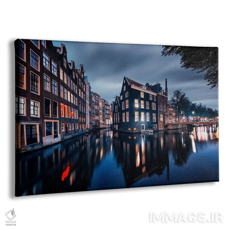 تابلو شب آمستردام اثر مانجیک پیکچرز (استودیو عکاسی یا فیلمسازی) - نمای پرسپکتیو محصول