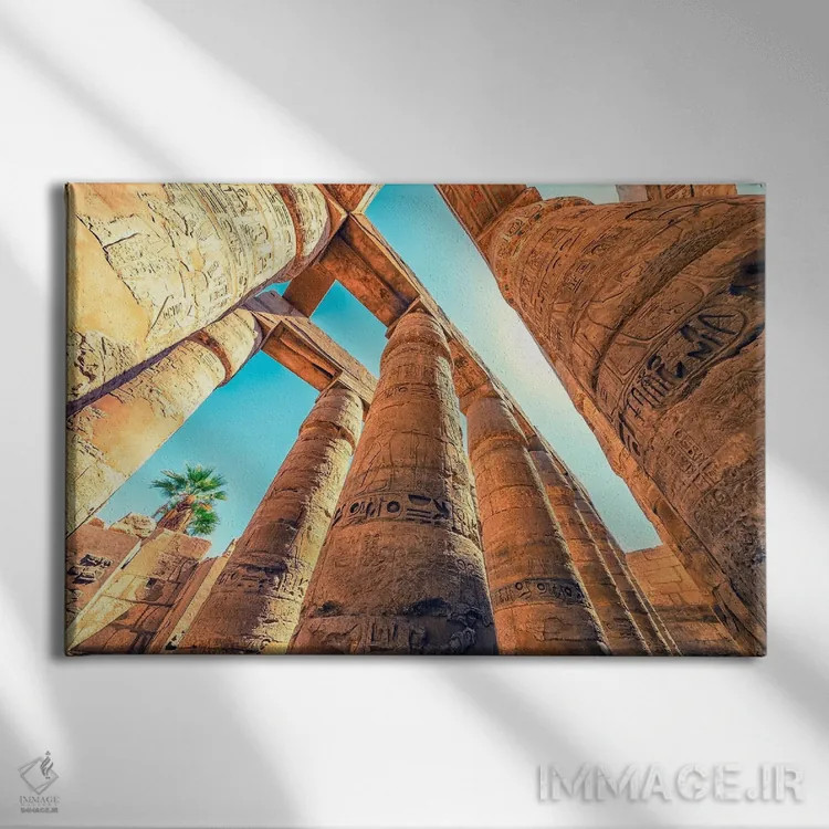 تابلو معماری کارناک (مصر) اثر مانجیک پیکچرز (استودیو عکاسی یا فیلمسازی) - نمای روبهرو روی دیوار