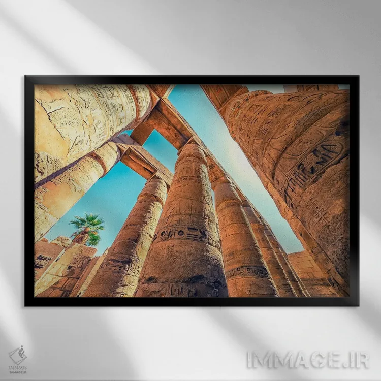 تابلو معماری کارناک (مصر) اثر مانجیک پیکچرز (استودیو عکاسی یا فیلمسازی) - نمای قابدار مشکی