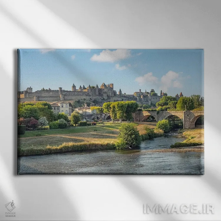 تابلو صبح کارکاسون (فرانسه) اثر مانجیک پیکچرز (استودیو عکاسی یا فیلمسازی) - نمای روبهرو روی دیوار