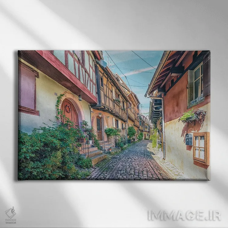 تابلو خیابان آلزاس اثر مانجیک پیکچرز (استودیو عکاسی یا فیلمسازی) - نمای روبهرو روی دیوار