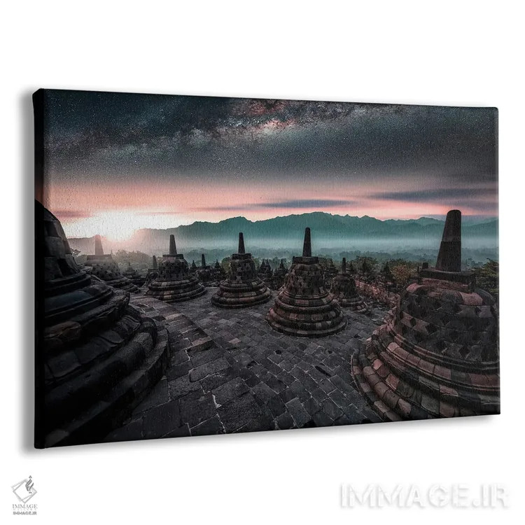 تابلو طلوع آفتاب برابودور اثر مانجیک پیکچرز (استودیو عکاسی یا فیلمسازی) - نمای پرسپکتیو محصول