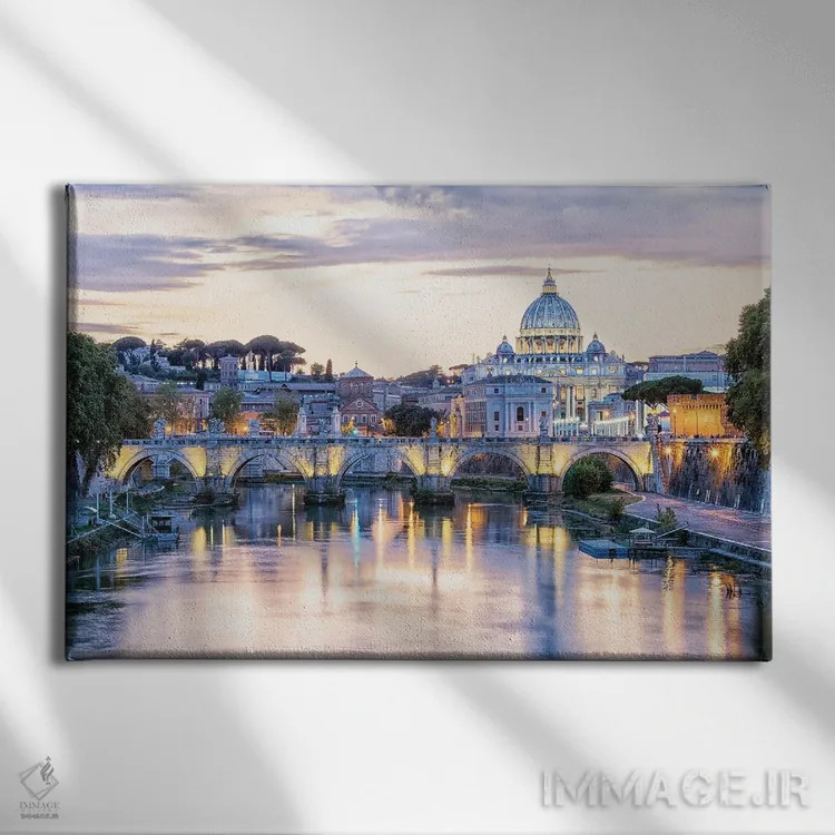 تابلو رم بنفش اثر مانجیک پیکچرز (استودیو عکاسی یا فیلمسازی) - نمای روبهرو روی دیوار