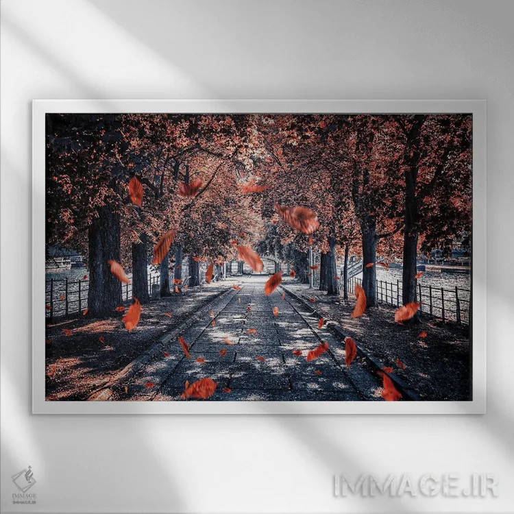 تابلو جزیره قوها (L'Ile Aux Cygnes) اثر مانجیک پیکچرز (استودیو عکاسی یا فیلمسازی) - نمای قابدار سفید