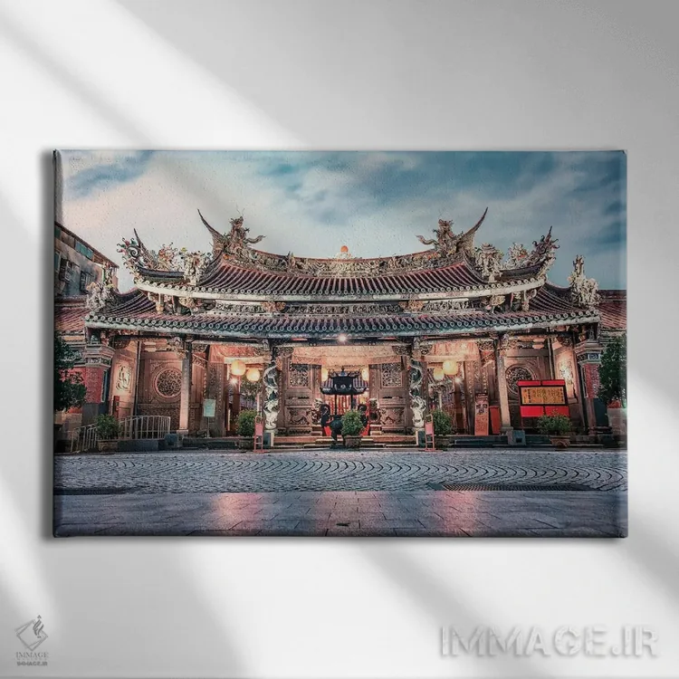 تابلو معبد دالونگدونگ بائوآن اثر مانجیک پیکچرز (استودیو عکاسی یا فیلمسازی) - نمای روبهرو روی دیوار