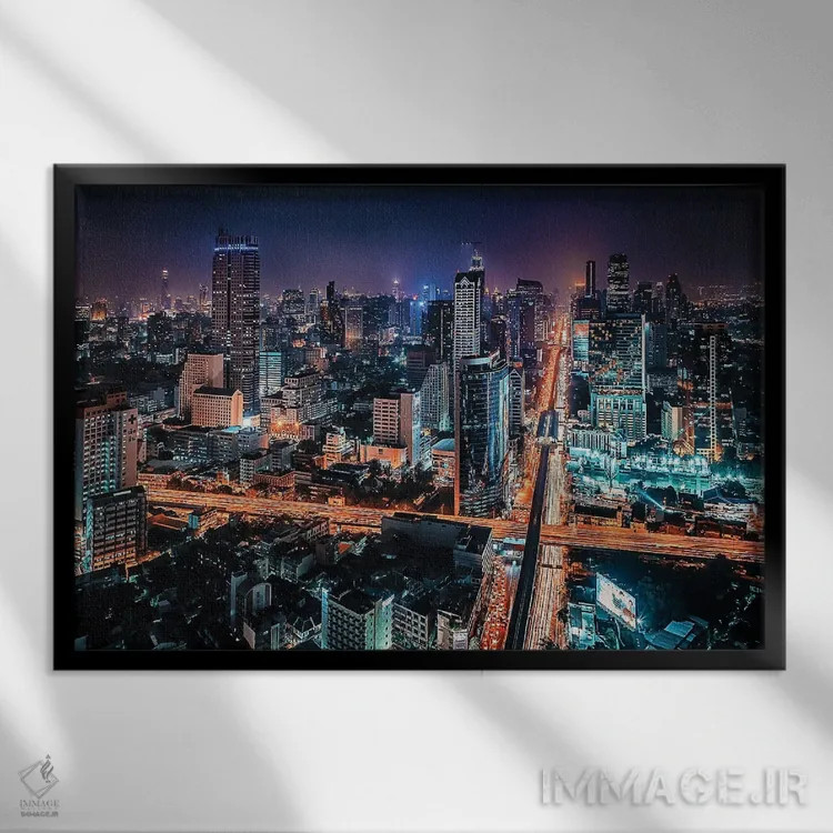 تابلو منطقه ساتورن اثر مانجیک پیکچرز (استودیو عکاسی یا فیلمسازی) - نمای قابدار مشکی