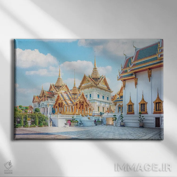 تابلو کاخ سلطنتی بانکوک اثر مانجیک پیکچرز (استودیو عکاسی یا فیلمسازی) - نمای روبهرو روی دیوار