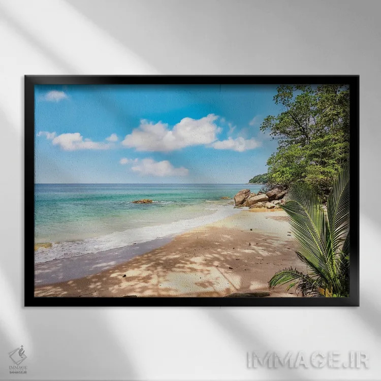 تابلو ساحل تایلند اثر مانجیک پیکچرز (استودیو عکاسی یا فیلمسازی) - نمای قابدار مشکی