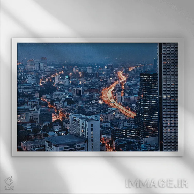 تابلو ترافیک در بانکوک اثر مانجیک پیکچرز (استودیو عکاسی یا فیلمسازی) - نمای قابدار سفید