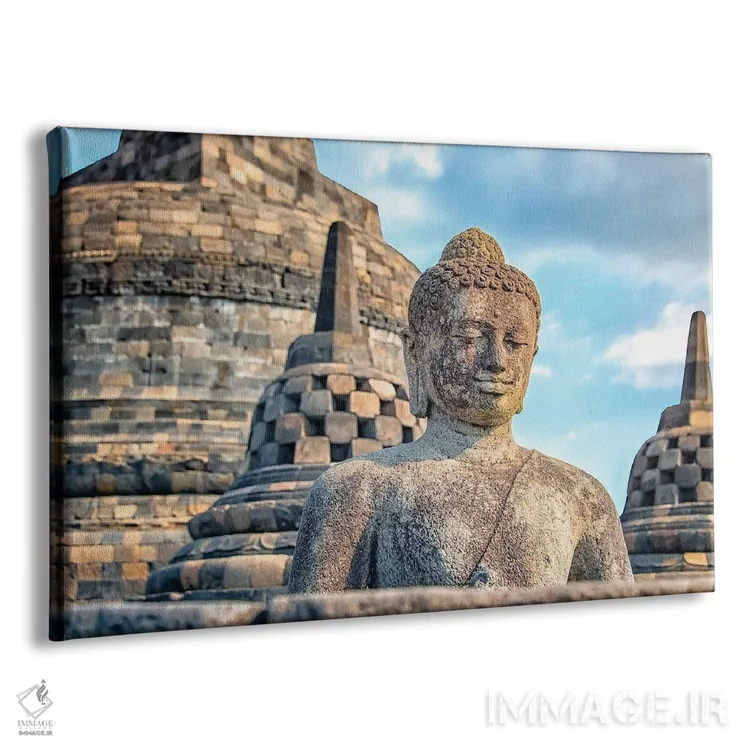 تابلو مجسمه بودا برابودور اثر مانجیک پیکچرز (استودیو عکاسی یا فیلمسازی) - نمای پرسپکتیو محصول