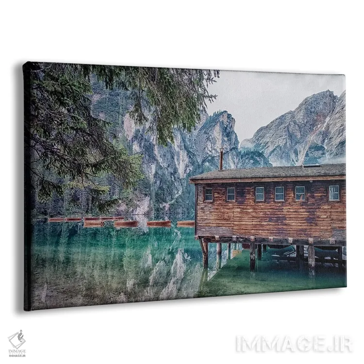 تابلو کلبه چوبی اثر مانجیک پیکچرز (استودیو عکاسی یا فیلمسازی) - نمای پرسپکتیو محصول