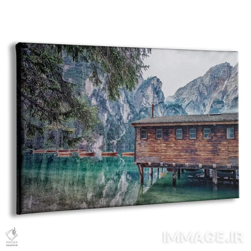 تابلو کلبه چوبی اثر مانجیک پیکچرز (استودیو عکاسی یا فیلمسازی) - نمای پرسپکتیو محصول