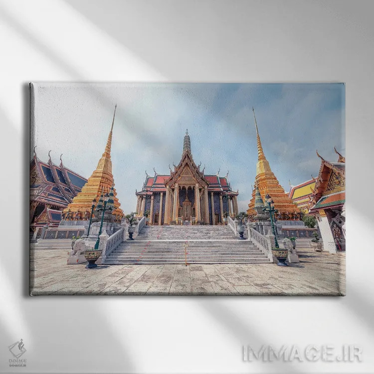 تابلو معماری سیام (تایلند) اثر مانجیک پیکچرز (استودیو عکاسی یا فیلمسازی) - نمای روبهرو روی دیوار
