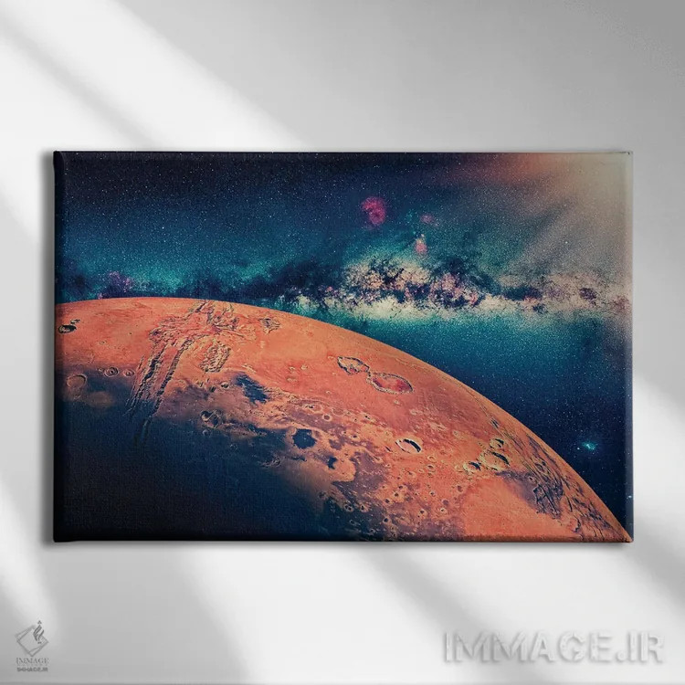 تابلو سیاره مریخ اثر مانجیک پیکچرز (استودیو عکاسی یا فیلمسازی) - نمای روبهرو روی دیوار