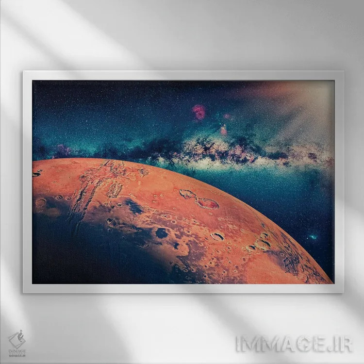تابلو سیاره مریخ اثر مانجیک پیکچرز (استودیو عکاسی یا فیلمسازی) - نمای قابدار سفید