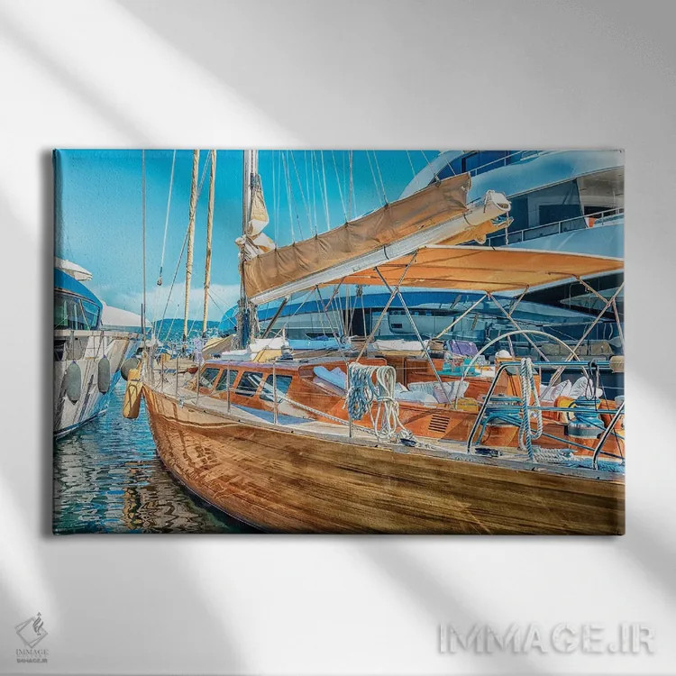 تابلو قایق تفریحی اثر مانجیک پیکچرز (استودیو عکاسی یا فیلمسازی) - نمای روبهرو روی دیوار