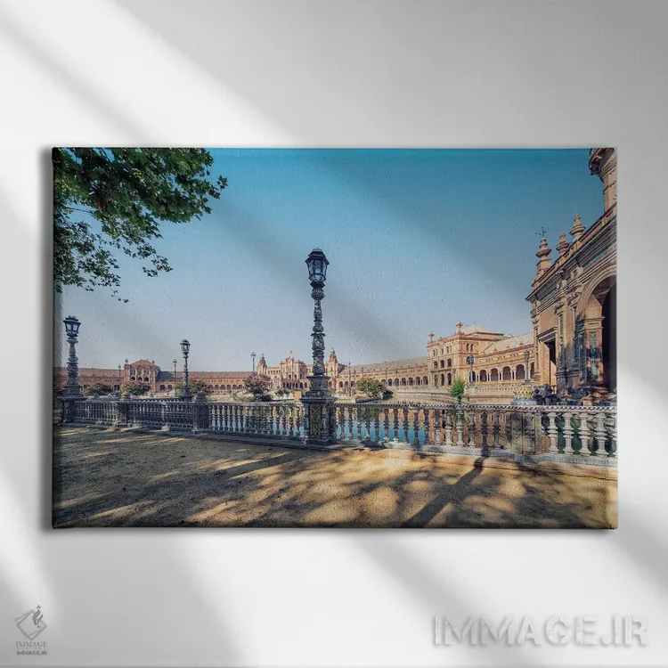 تابلو میدان سویا اثر مانجیک پیکچرز (استودیو عکاسی یا فیلمسازی) - نمای روبهرو روی دیوار