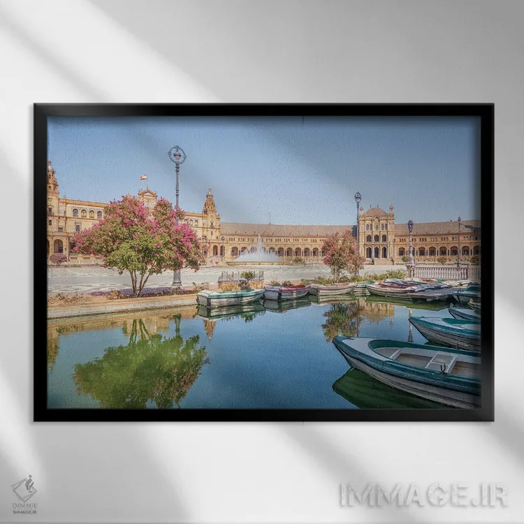 تابلو تابستان در سویا اثر مانجیک پیکچرز (استودیو عکاسی یا فیلمسازی) - نمای قابدار مشکی