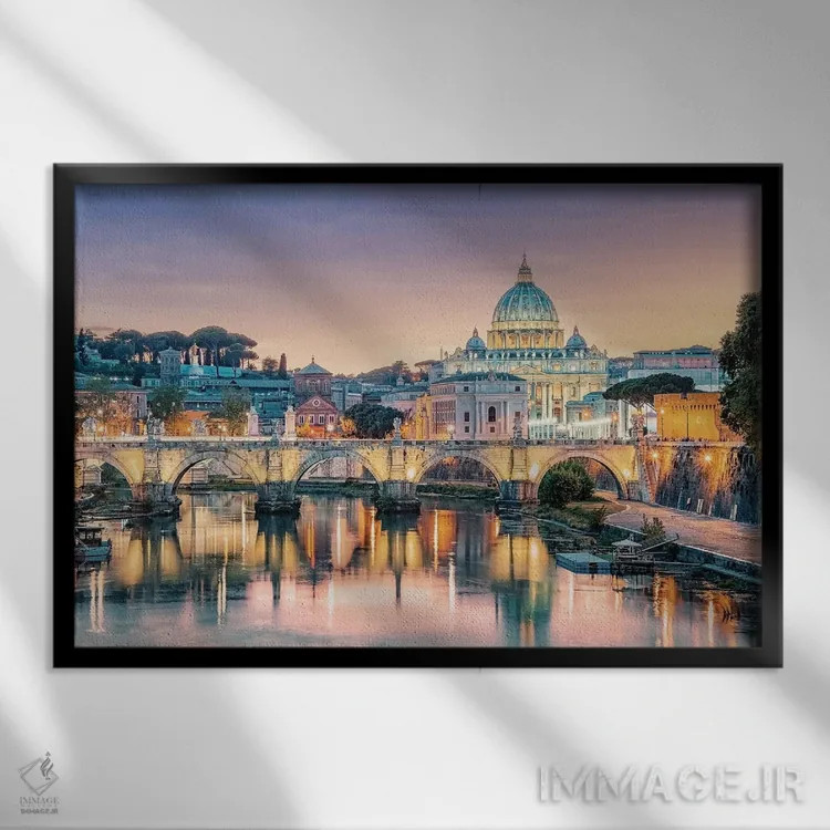 تابلو رم عاشقانه اثر مانجیک پیکچرز (استودیو عکاسی یا فیلمسازی) - نمای قابدار مشکی